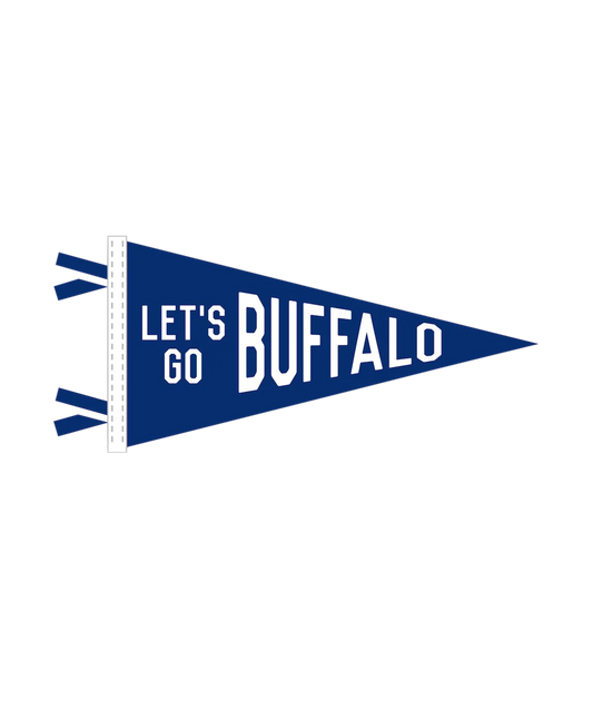 Let's Go Buffalo Pennant Sticker