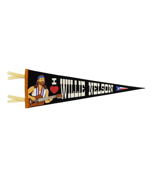 I Heart Willie Nelson Pennant • Willie Nelson x Oxford Pennant