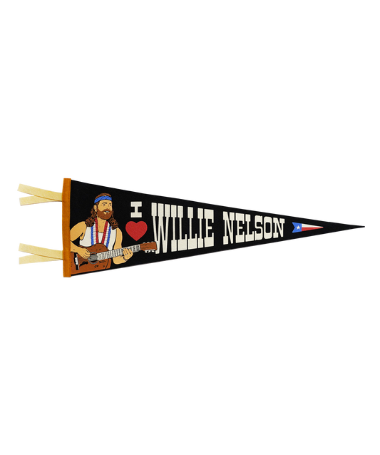 I Heart Willie Nelson Pennant • Willie Nelson x Oxford Pennant