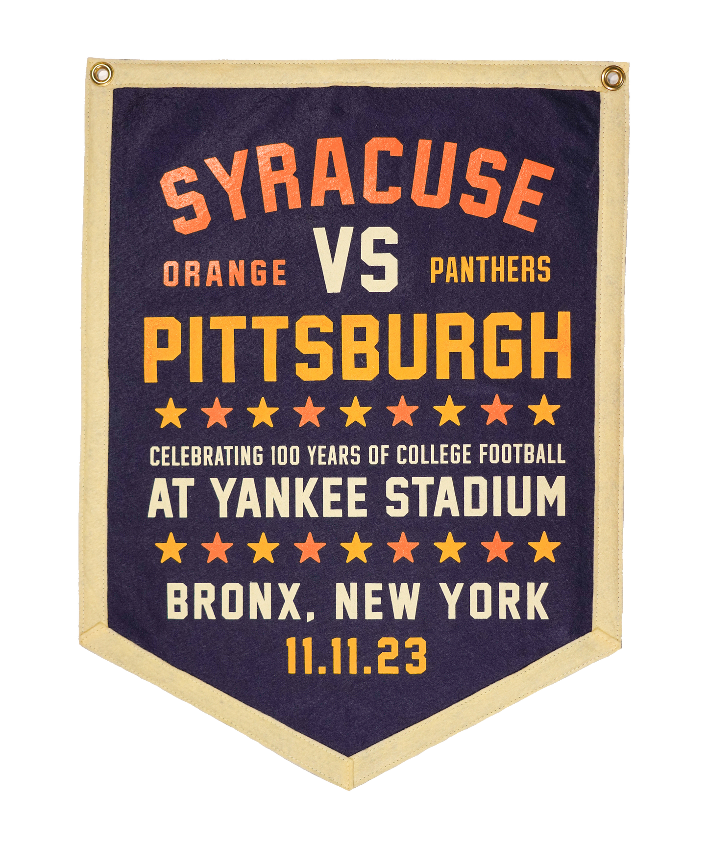 Pittsburgh vs Syracuse Commemorative Camp Flag