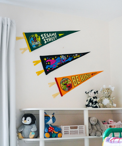 Super Grover Pennant • Sesame Street x Oxford Pennant
