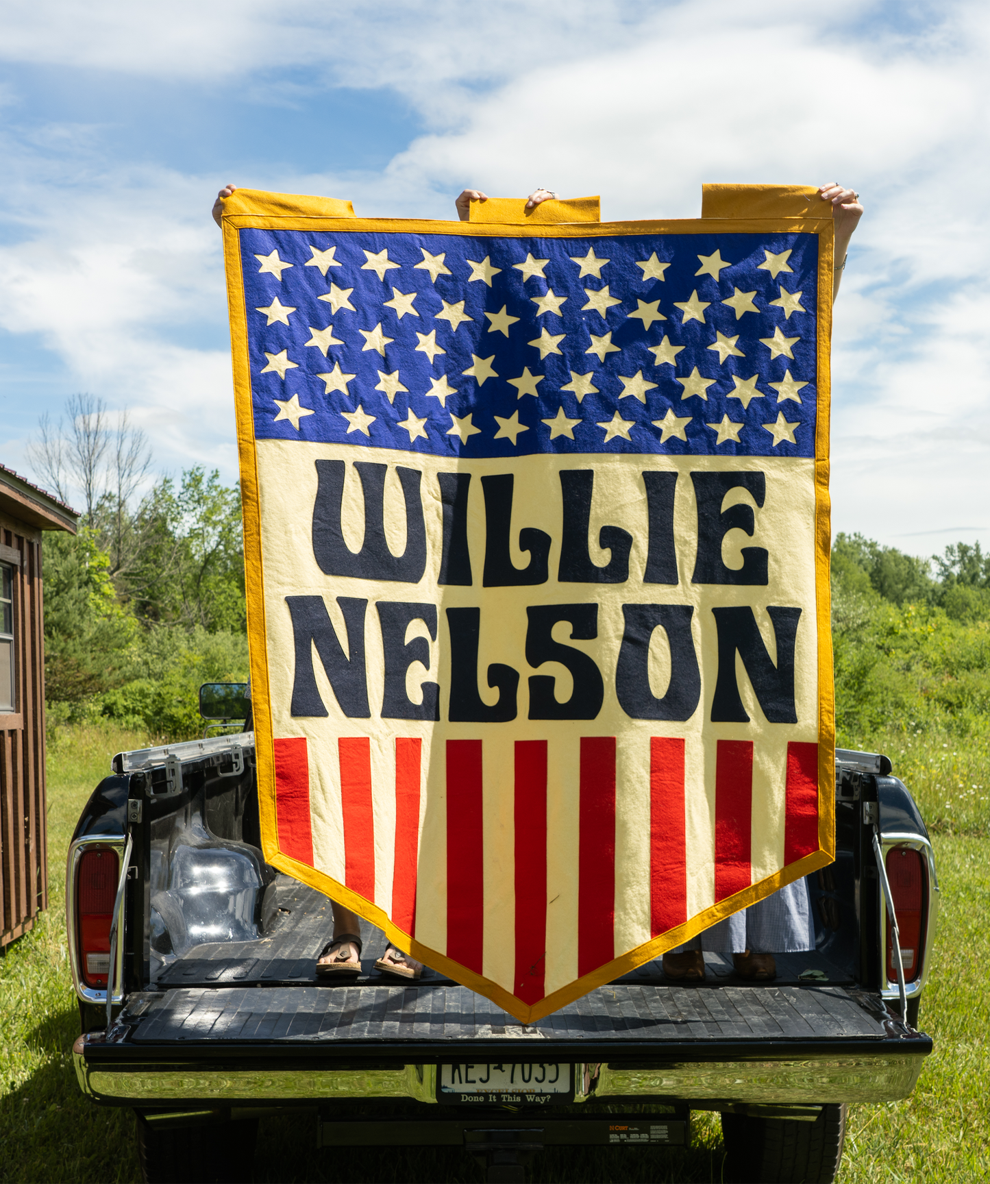 Stars and Stripes Willie Nelson Championship Banner • Willie Nelson x Oxford Pennant