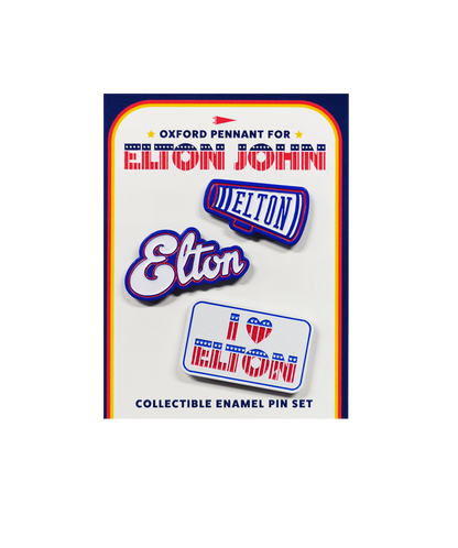 I Love Elton Enamel Pin Set • Elton John x Oxford Pennant
