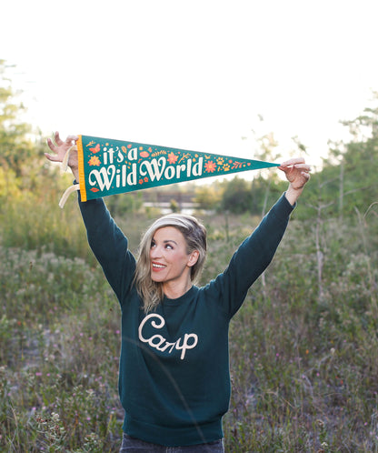It's A Wild World Pennant • Kelle Hampton x Oxford Pennant