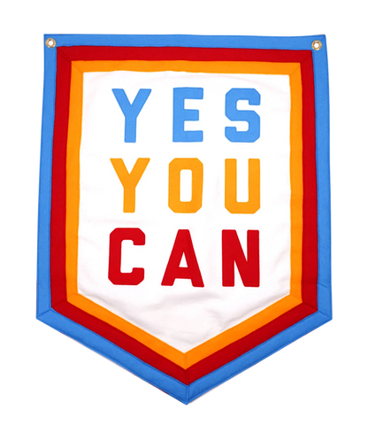 Yes You Can Rainbow Championship Banner • Kelle Hampton x Oxford Pennant Original