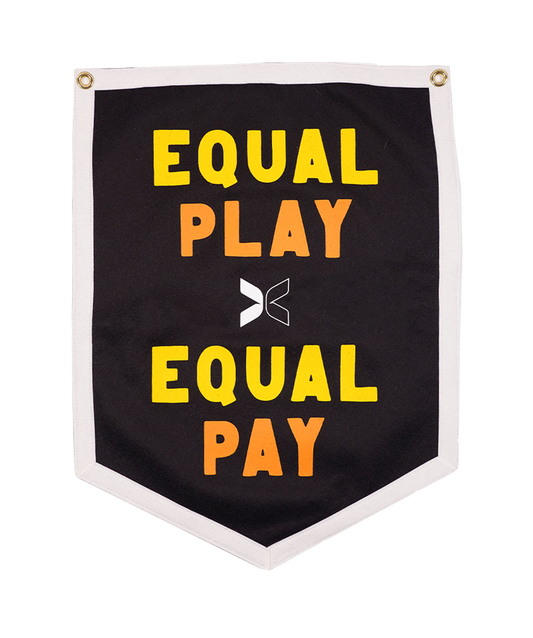 Equal Play Equal Pay Camp Flag • TOGETHXR x Oxford Pennant