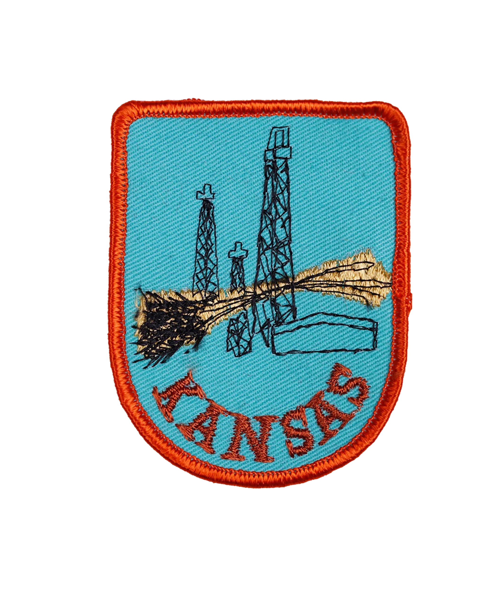 Vintage Kansas Embroidered Patch | Oxford Pennant