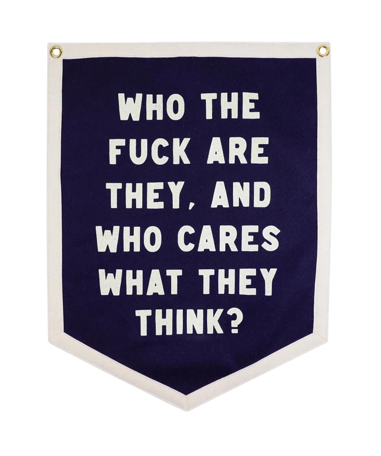 Who Cares What They Think Camp Flag