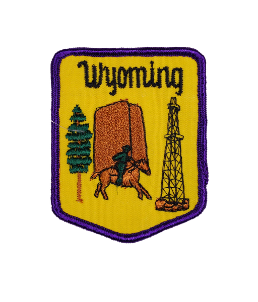Vintage Wyoming Embroidered Patch