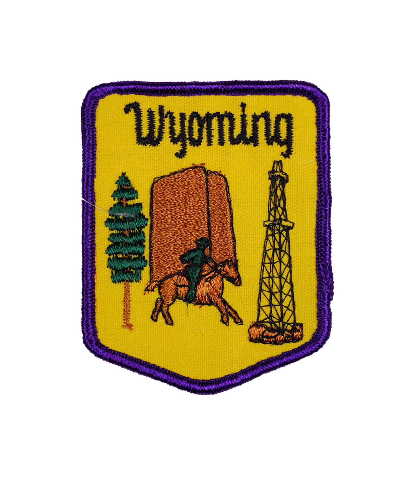 Vintage Wyoming Embroidered Patch