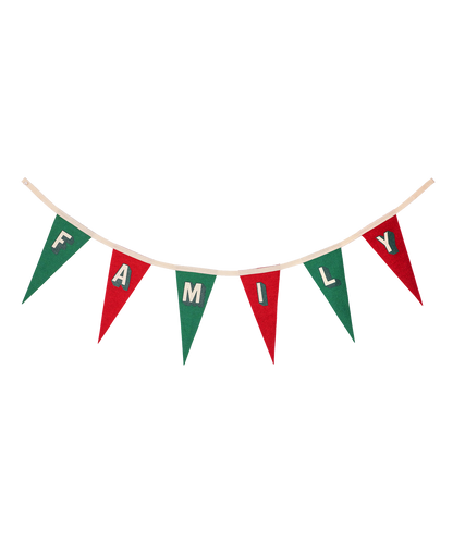 Family Red and Green Bunting