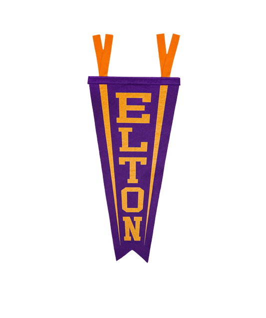 Varsity Elton Fishtail Pennant • Elton John x Oxford Pennant