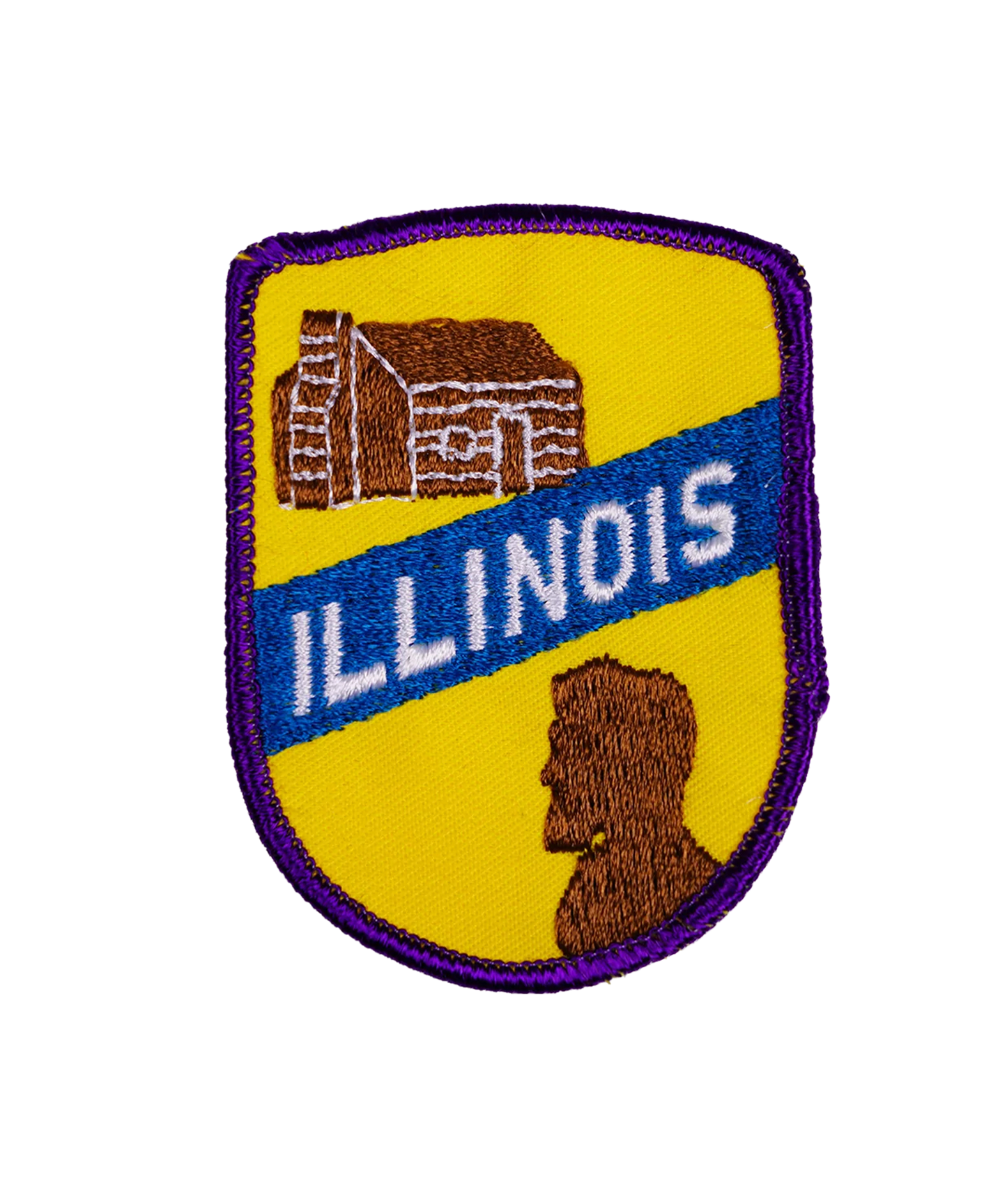 Vintage Illinois Embroidered Patch