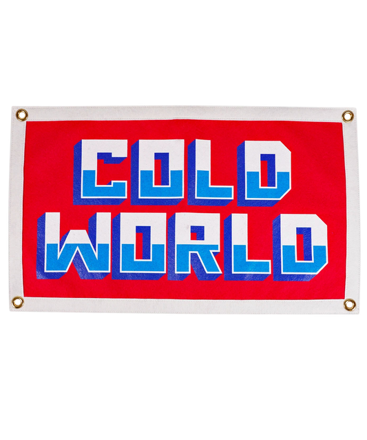 Cold World Camp Flag