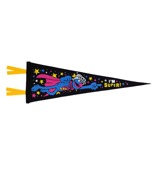 Super Grover Pennant • Sesame Street x Oxford Pennant