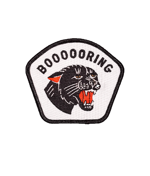 Boooooring Embroidered Patch