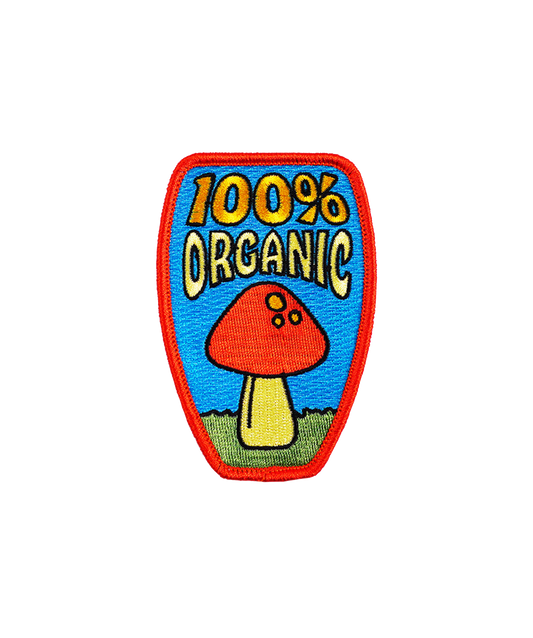 100% Organic Embroidered Patch