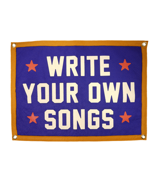 Write Your Own Songs Camp Flag • Willie Nelson x Oxford Pennant