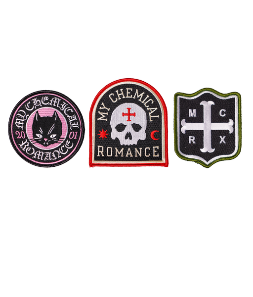 My Chemical Romance Embroidered Patch 3-Pack • MCR x Oxford Pennant