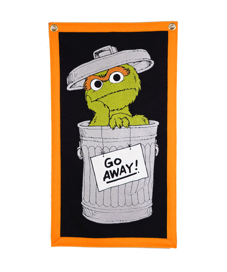 Oscar the Grouch Camp Flag • Sesame Street x Oxford Pennant