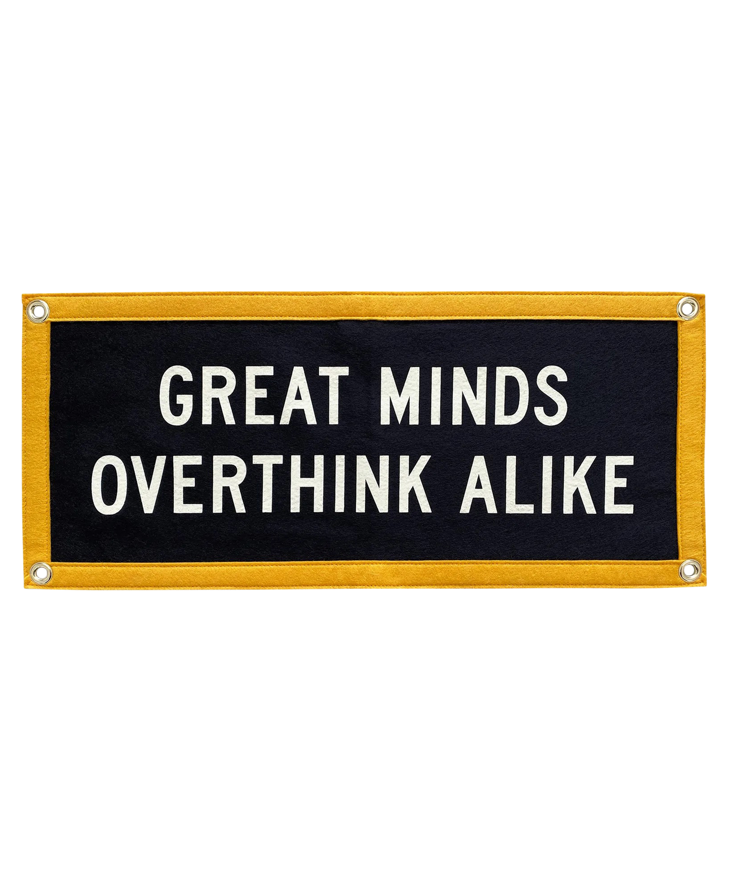Great Minds Overthink Alike Camp Flag • Holy Smokes x Oxford Pennant