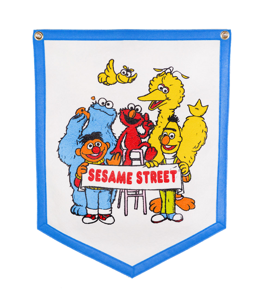 Sesame Street Friends Camp Flag • Sesame Street x Oxford Pennant