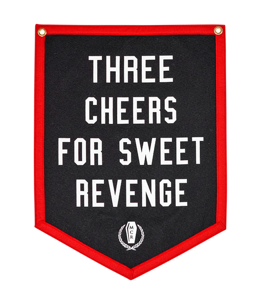 Three Cheers For Sweet Revenge Camp Flag • MCR x Oxford Pennant