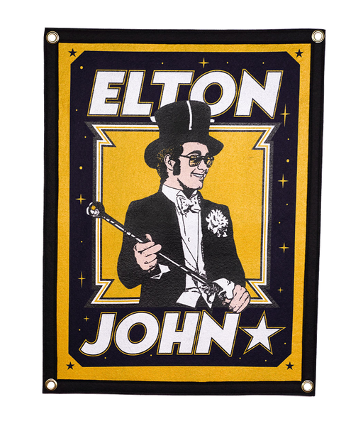 Elton John Camp Flag • Elton John x Oxford Pennant
