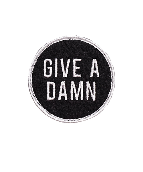 Give a Damn Embroidered Patch