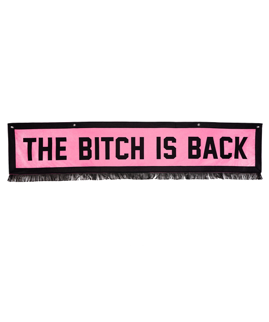 The Bitch Is Back Banner • Elton John x Oxford Pennant