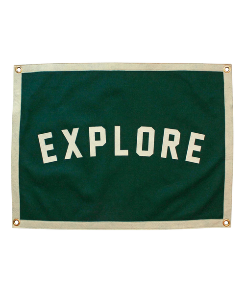 Explore Camp Flag | Oxford Pennant Explore Camp Flag | Oxford Pennant
