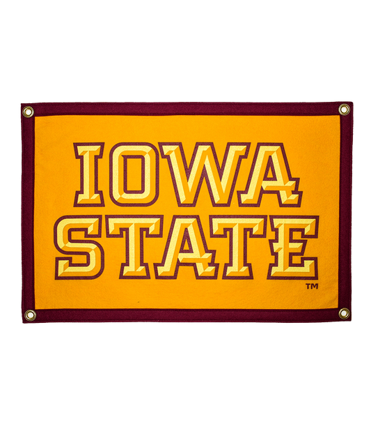Iowa State Gold Camp Flag