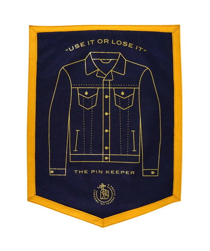 Pin Keepers - Denim Jacket Camp Flag • Pretty Useful Co. x Oxford Pennant Original
