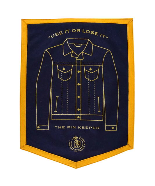 Pin Keepers - Denim Jacket Camp Flag • Pretty Useful Co. x Oxford Pennant Original