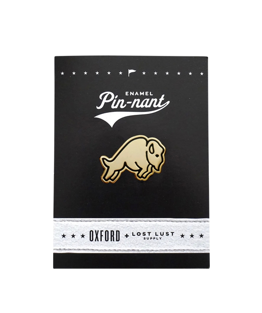 Buffalo Enamel Pin • Lost Lust Supply x Oxford Pennant Original