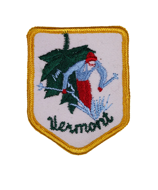 Vintage Vermont Embroidered Patch