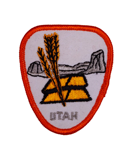 Vintage Utah Embroidered Patch