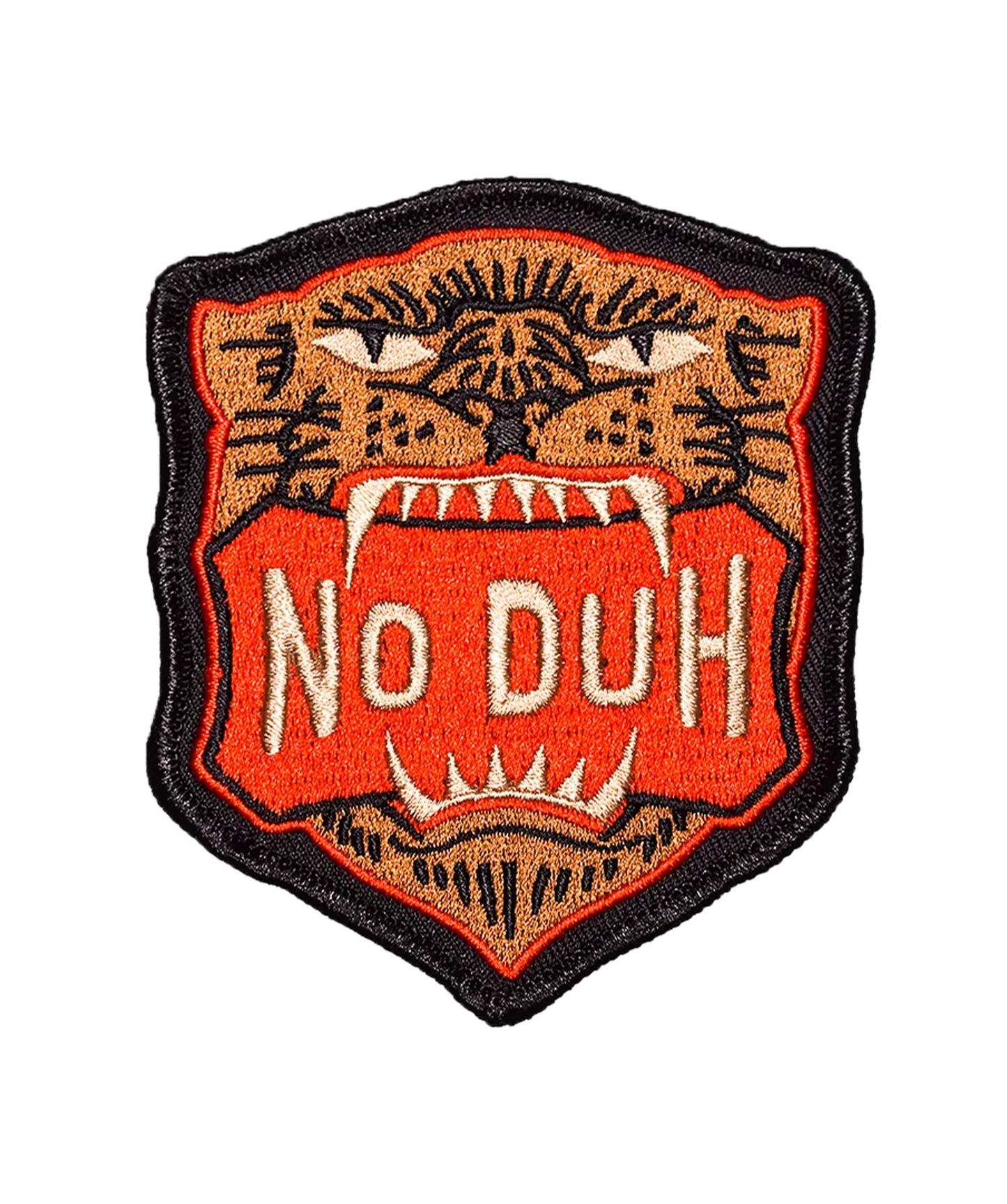 No Duh Embroidered Patch