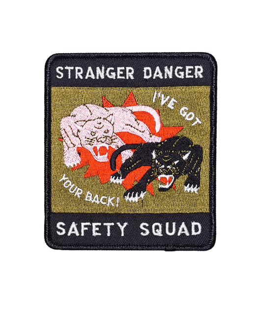 Stranger Danger Safety Squad Embroidered Patch