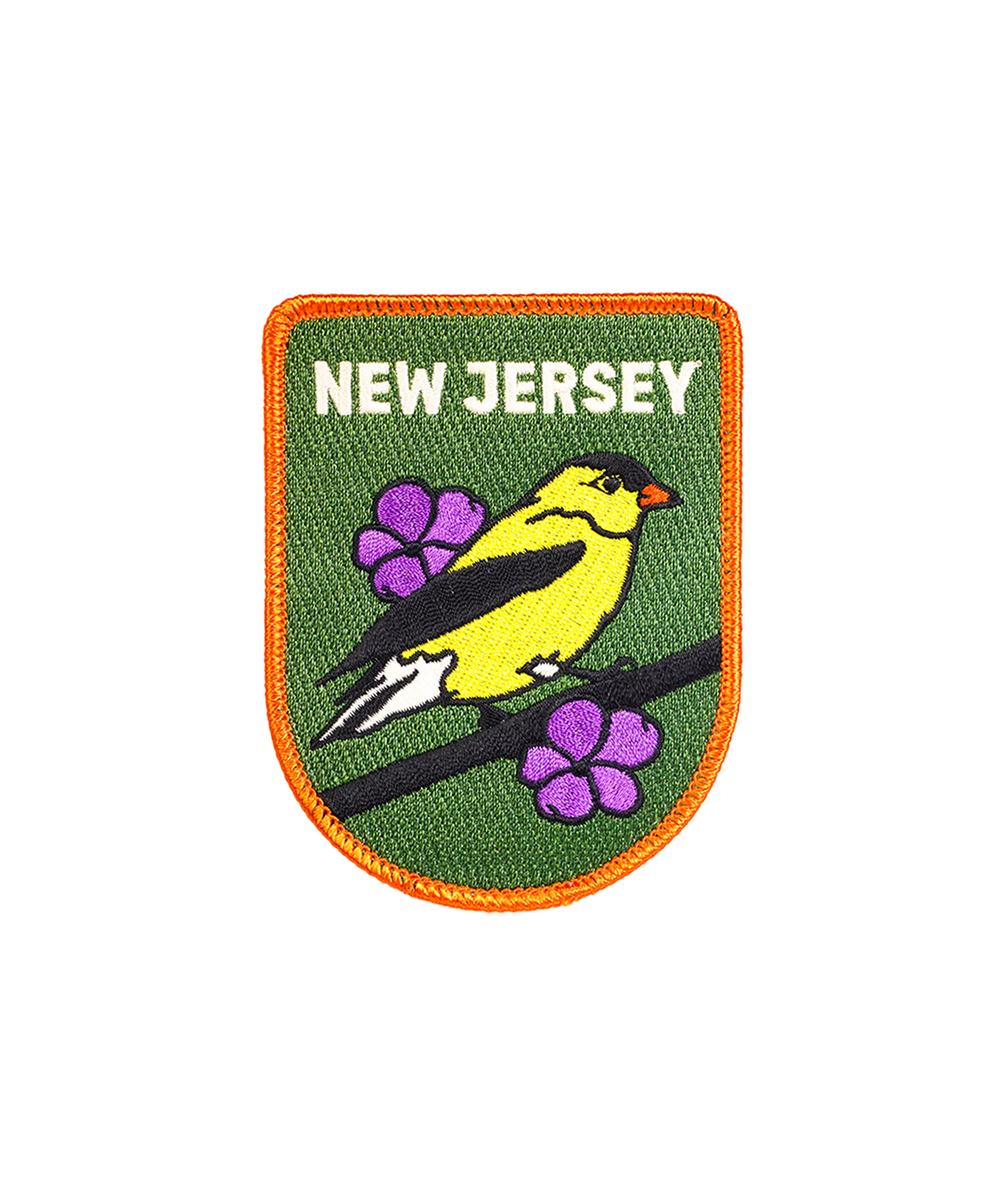 New Jersey Embroidered Patch Oxford Pennant