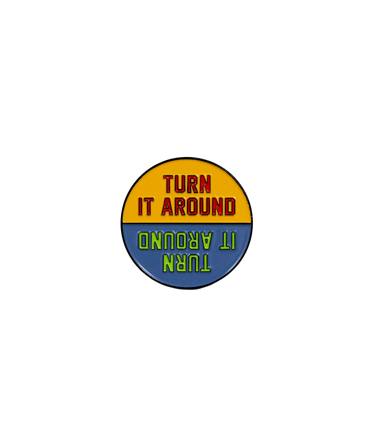 Turn It Around Enamel Pin • Lucius x Oxford Pennant