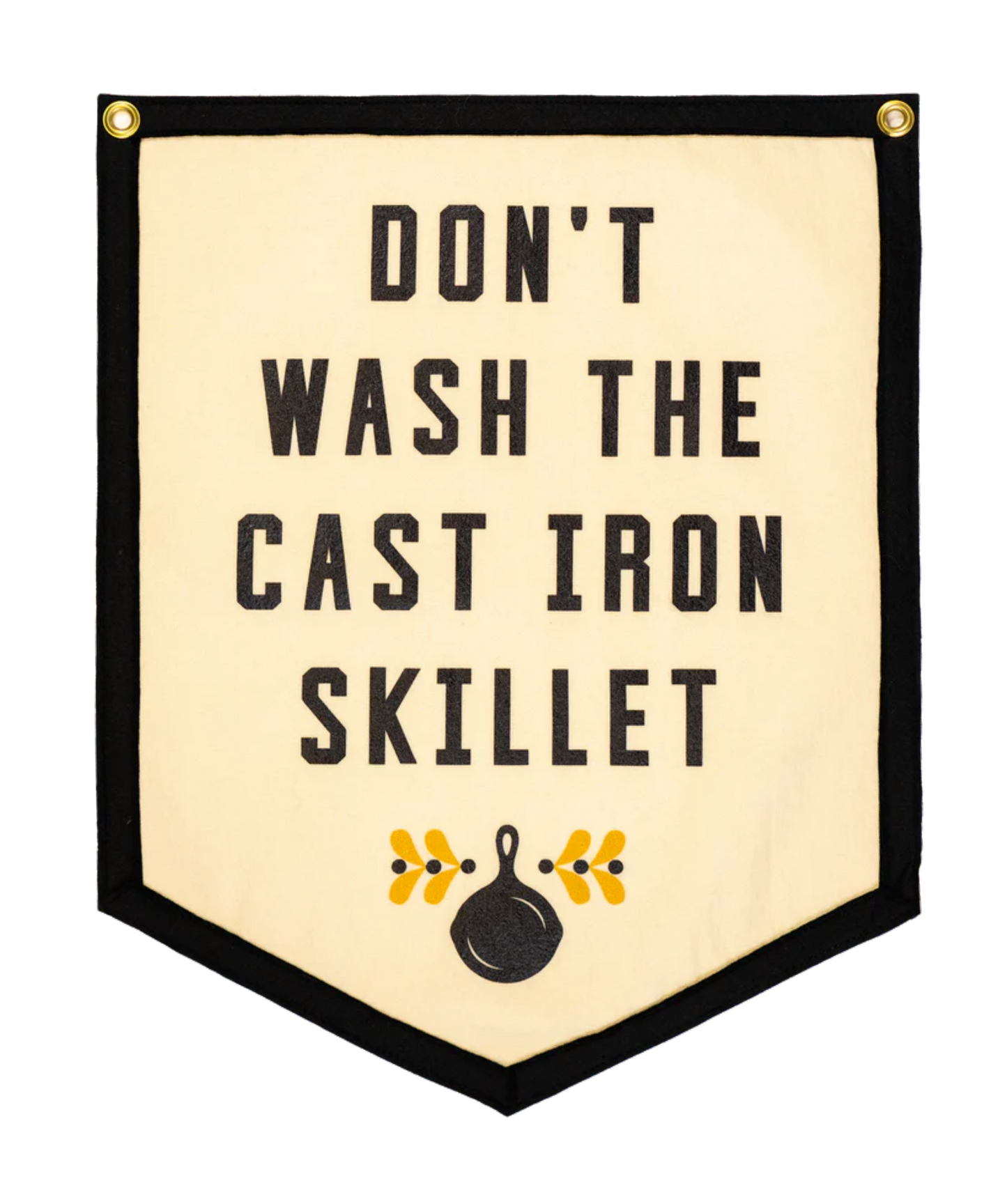 Don't Wash The Cast Iron Skillet Camp Flag • Jason Isbell x Oxford Pennant