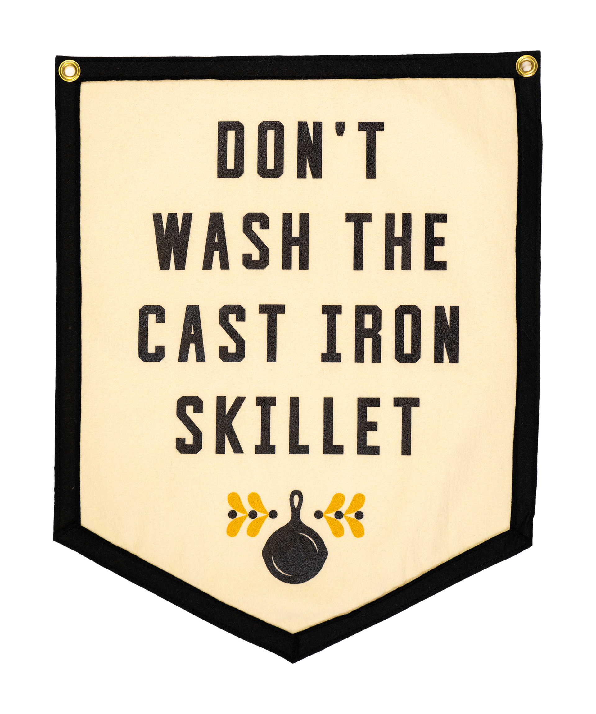 Don't Wash The Cast Iron Skillet Camp Flag • Jason Isbell x Oxford Pennant