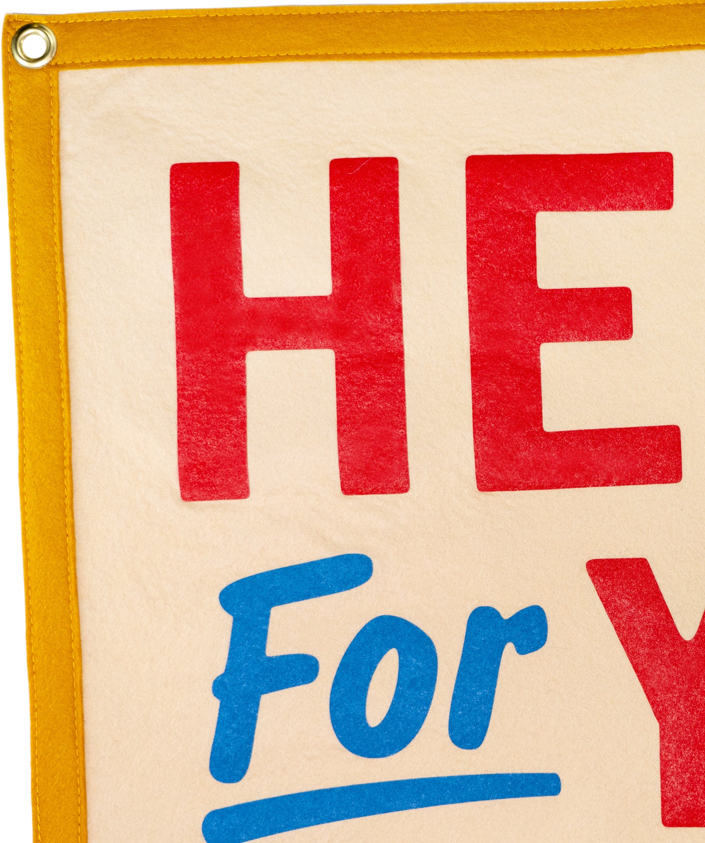 Here For You Camp Flag