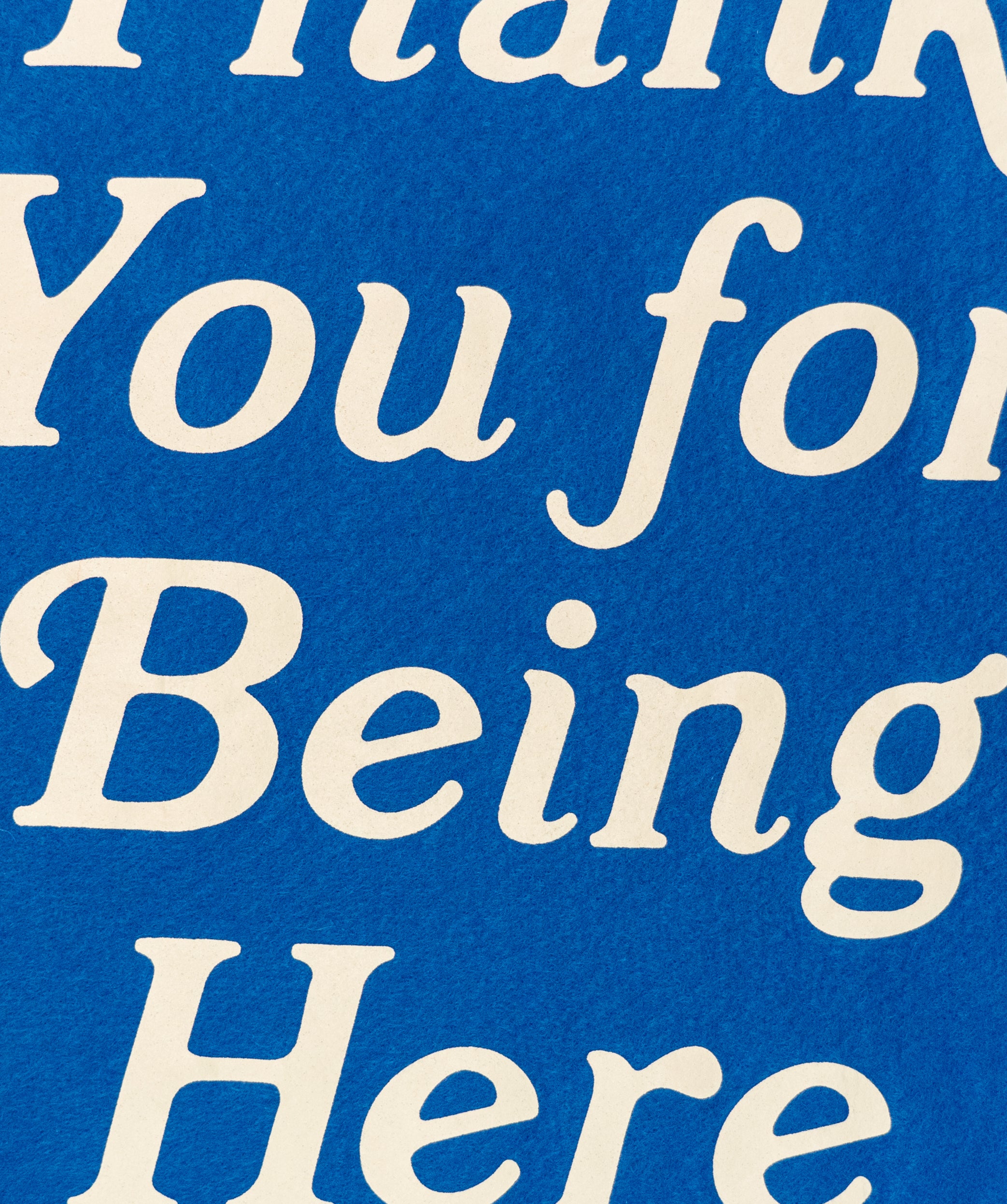 Thank You For Being Here Camp Flag | Oxford Pennant Thank You For Being Here Camp Flag | Oxford Pennant