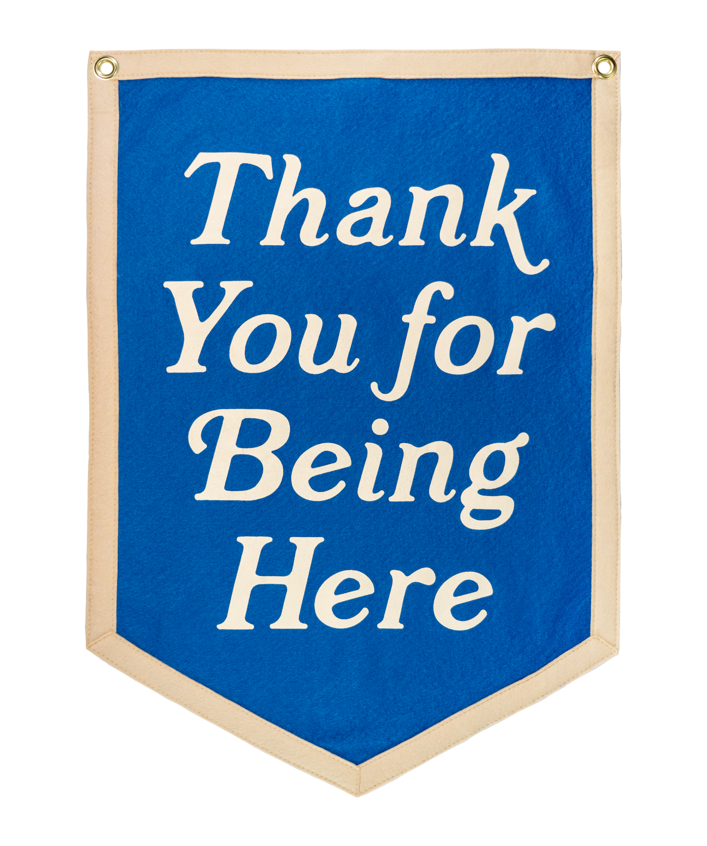 Thank You For Being Here Camp Flag