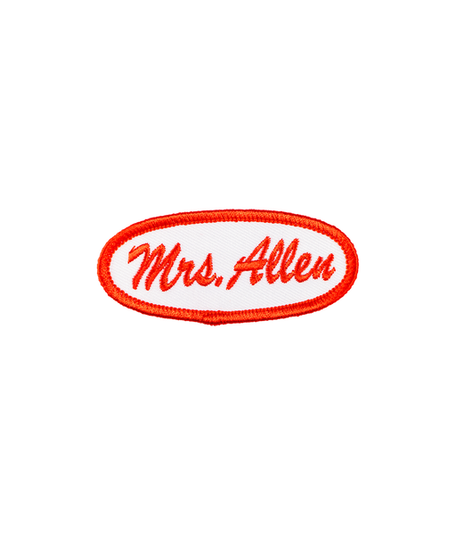 Mrs. Allen Embroidered Patch