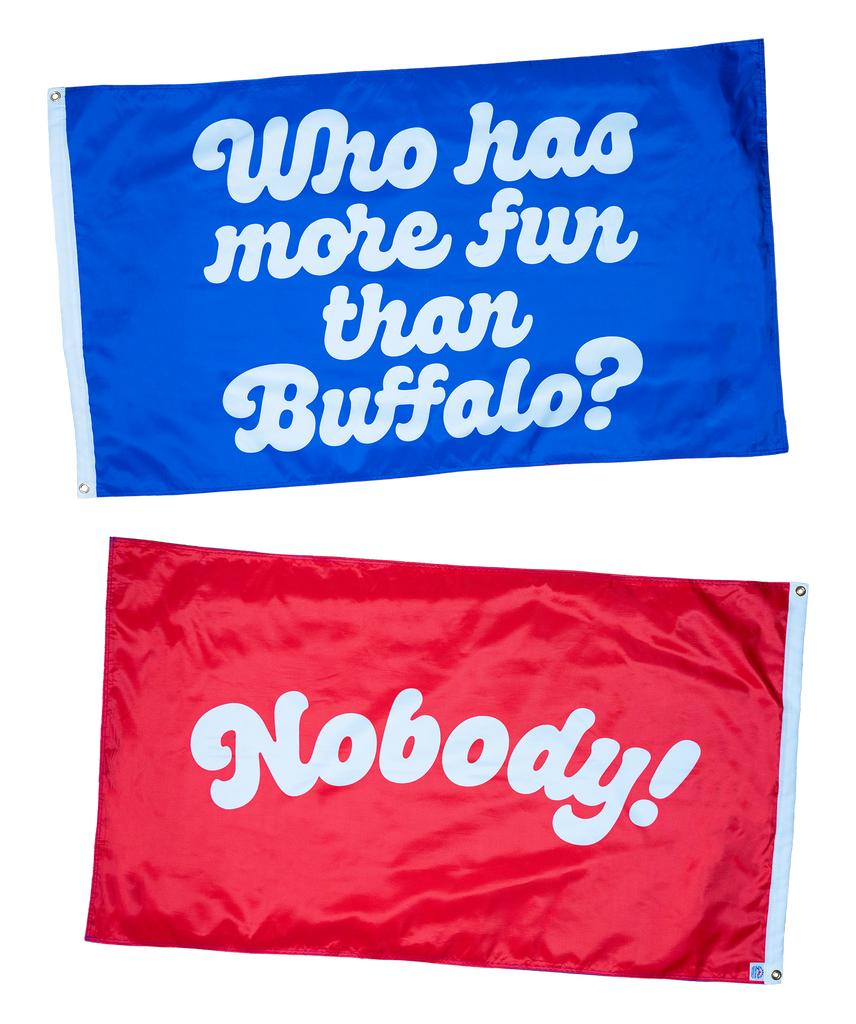 Who Has More Fun Than Outdoor Flag | Oxford Pennant
