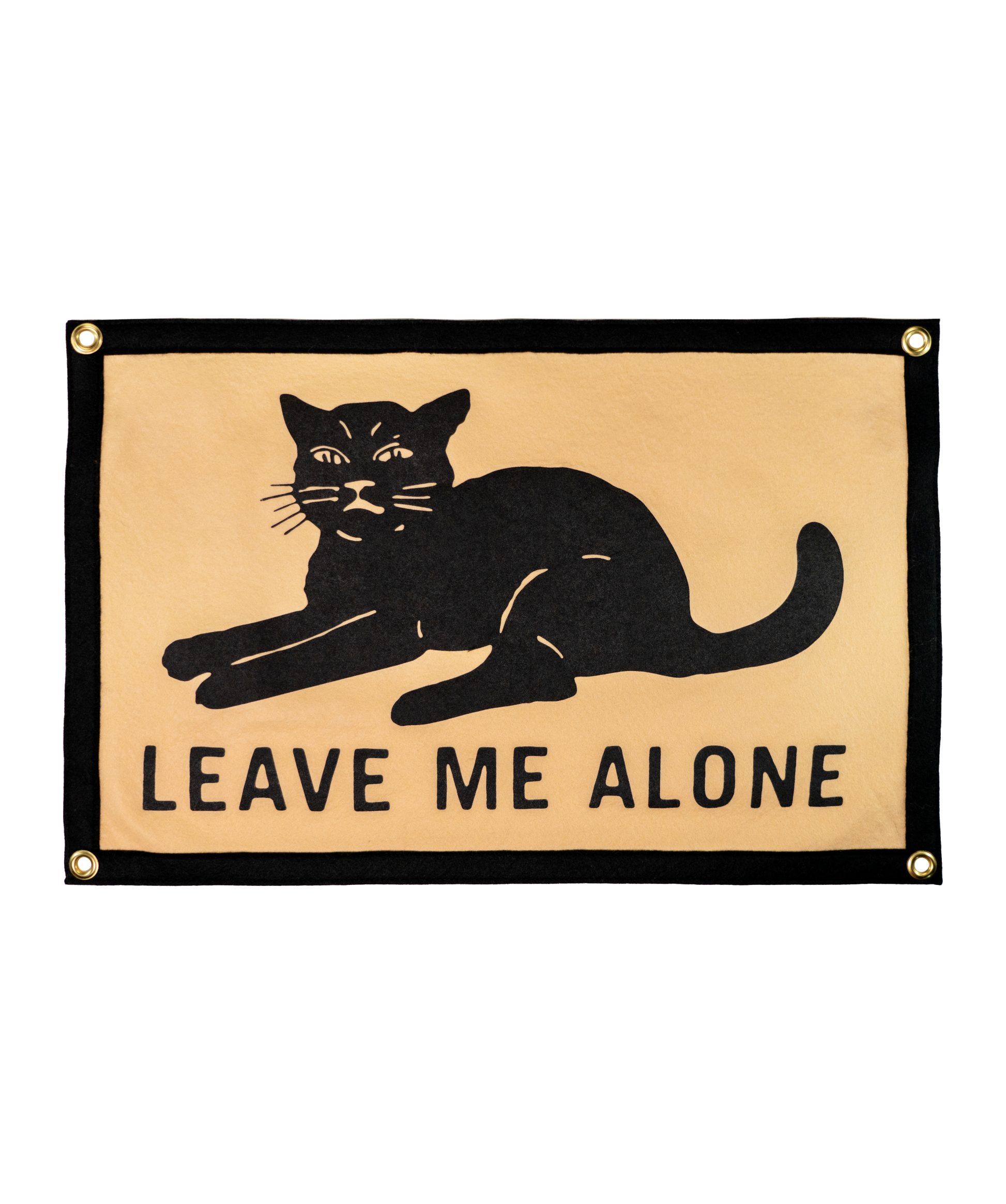 Leave Me Alone Camp Flag | Oxford Pennant Leave Me Alone Camp Flag | Oxford Pennant
