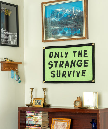 Only The Strange Survive Camp Flag